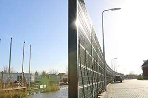 Geluidsscherm voor Reeuwijkse nieuwbouwwijk Bunderhof